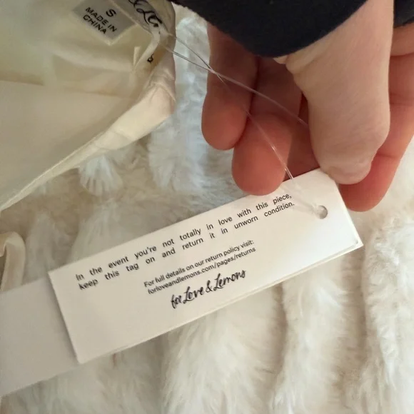 For Love And Lemons Cream Mini Dress - Picture 4 of 5